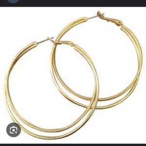 Lia Sophia Gold Hoop Earrings